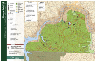 New York State Parks Allegany State Park Equestrian Trail Map digital map