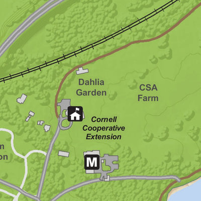 New York State Parks Bayard Cutting Arboretum Trail Map digital map