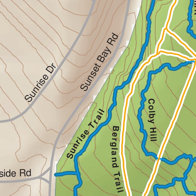 Long Point State Park on Lake Chautauqua Trail Map by New York State ...