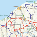New York State Parks NYS Snowmobile Trail System Map digital map