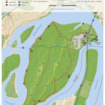 New York State Parks Peebles Island State Park Trail Map digital map
