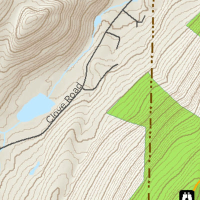 New York State Parks Schunnemunk State Park Trail Map digital map