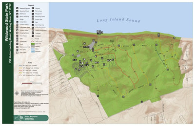 New York State Parks Wildwood State Park Trail Map digital map