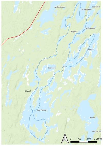 Nibiischii canot-CampingEvea digital map