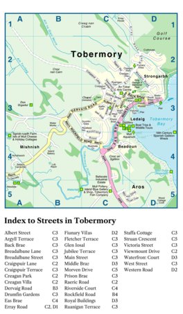 Nicolson Digital Ltd Isle of Mull Tobermory Inset digital map