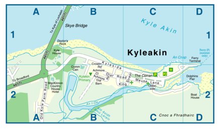 Nicolson Digital Ltd Isle of Skye Kyleakin Inset digital map