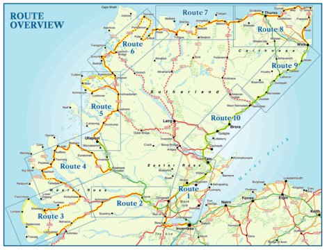 Nicolson Digital Ltd North Coast Journey Route Overview digital map