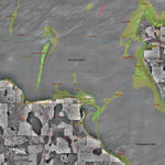 None 8452 Detailed Map #3 - West Bay South Area of Devils Lake North Dakota digital map