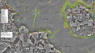 None 8452 Detailed Map #3 - West Bay South Area of Devils Lake North Dakota digital map