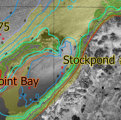 None 8452 Detailed Map #4 - Minnewaukan Flats Area of Devils Lake North Dakota digital map