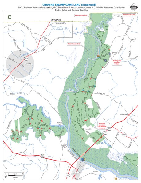 North Carolina Wildlife Resources Commission Chowan Swamp Game Land C bundle exclusive