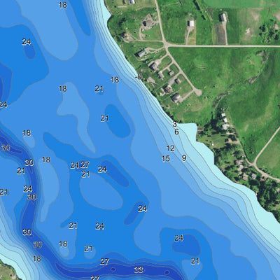 North Dakota Game and Fish Department Ashtabula, Lake - Eggerts Landing digital map