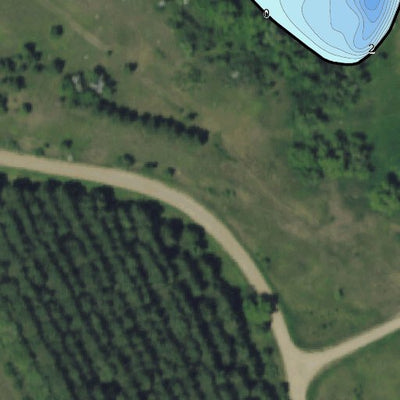 North Dakota Game and Fish Department Crown Butte Dam - Morton County digital map