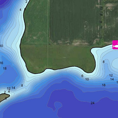 North Dakota Game and Fish Department Jay Nelson Lake - Stutsman County digital map