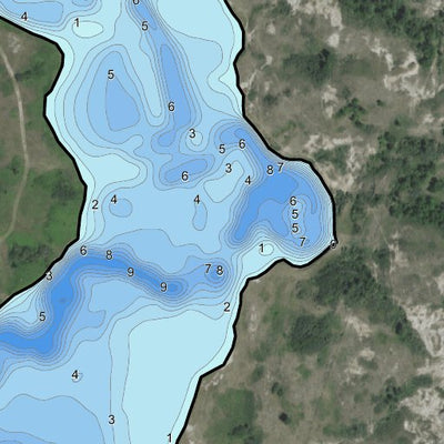 North Dakota Game and Fish Department White Earth Dam - Mountrail County digital map