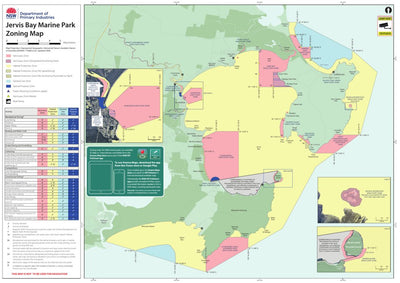 NSW Department of Primary Industries (Fisheries) Jervis Bay Marine Park Zoning Map digital map