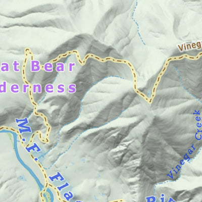 Off The Grid Maps Bear Creek Fishing Access digital map