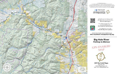 Off The Grid Maps Big Hole River Fishtrap to Melrose digital map