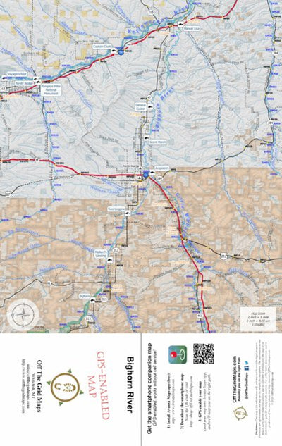 Off The Grid Maps Bighorn River digital map