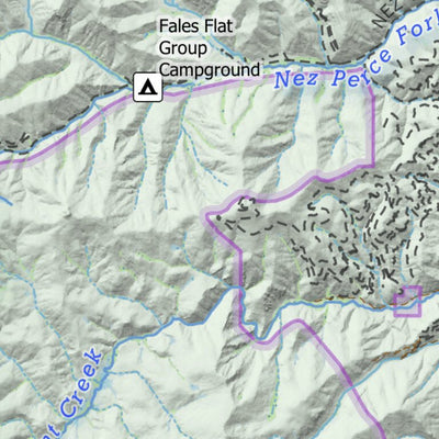 Off The Grid Maps Bitterroot River Painted Rocks to Darby digital map