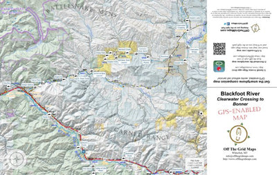 Off The Grid Maps Blackfoot River Clearwater Crossing to Bonner digital map