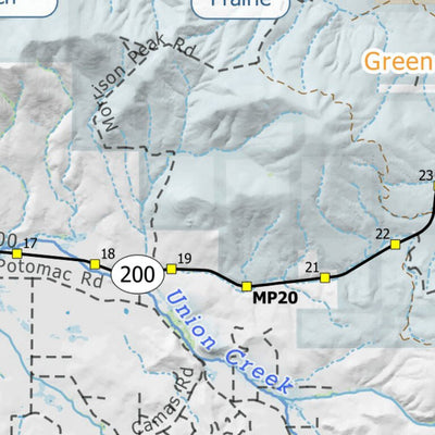 Off The Grid Maps Blackfoot River Clearwater Crossing to Bonner digital map