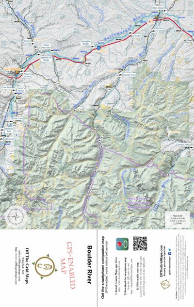 Off The Grid Maps Boulder River digital map