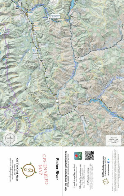 Off The Grid Maps Fisher River digital map