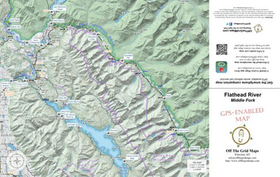 Off The Grid Maps Flathead River Middle Fork digital map