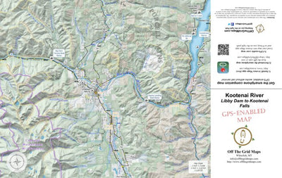 Off The Grid Maps Kootenai River Libby Dam to Kootenai Falls digital map