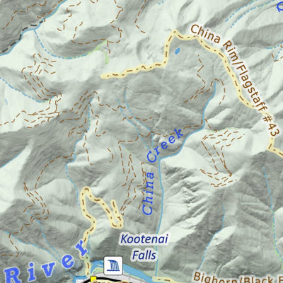 Off The Grid Maps Kootenai River Libby to Troy digital map