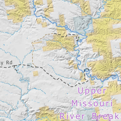 Off The Grid Maps Missouri River White Cliffs digital map