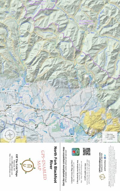 Off The Grid Maps North Fork Blackfoot River digital map