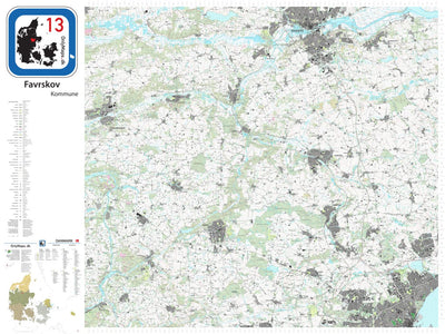 OnlyMaps.dk 13_Favrskov_kommune_DK digital map