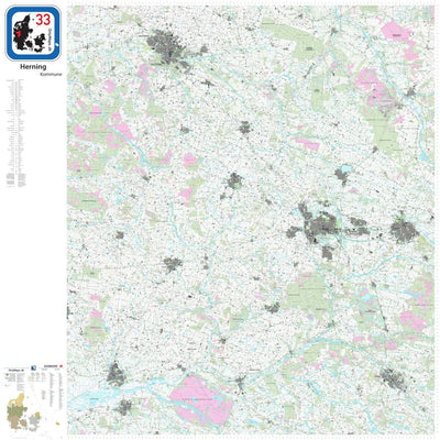 OnlyMaps.dk 33_Herning_kommune_DK digital map