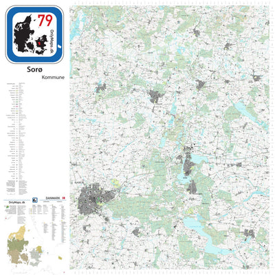 OnlyMaps.dk 79_Soroe_kommune_DK digital map