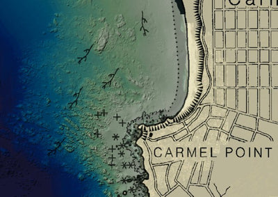OpenDiveSites Bathyscope Dive Map: Carmel Point digital map