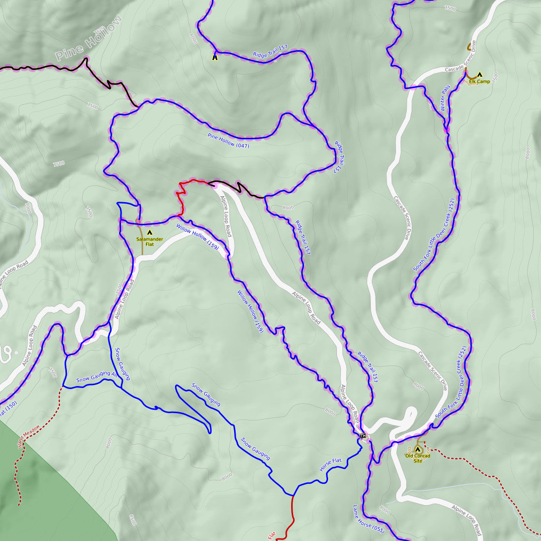 AF Canyon Hike Bike and Motorized Map by Orbital View, Inc. | Avenza Maps