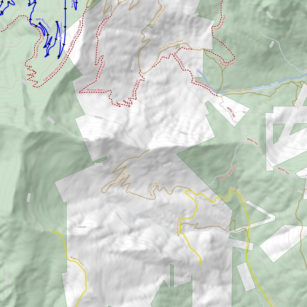 AF Canyon Hike Bike and Motorized Map by Orbital View, Inc. | Avenza Maps