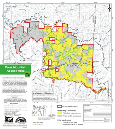 Oregon Department of Fish and Wildlife Coos Mtn digital map