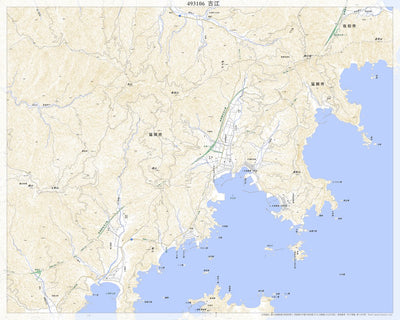 Pacific Spatial Solutions, Inc. 493106 古江 （ふるえ Furue）, 地形図 digital map