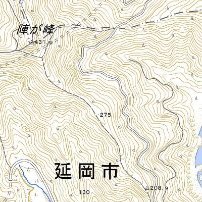 Pacific Spatial Solutions, Inc. 493106 古江 （ふるえ Furue）, 地形図 digital map