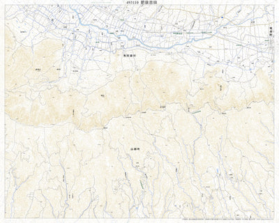 Pacific Spatial Solutions, Inc. 493110 肥後吉田 （ひごよしだ Higoyoshida）, 地形図 digital map