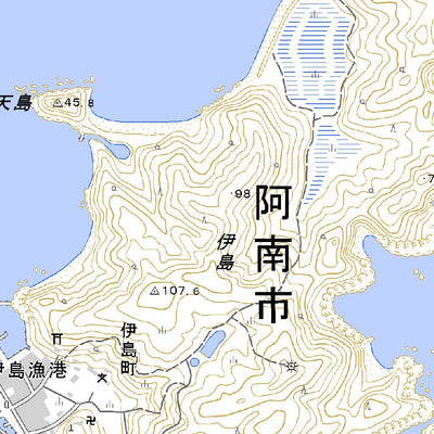 Pacific Spatial Solutions, Inc. 503466 伊島 （いしま Ishima）, 地形図 digital map