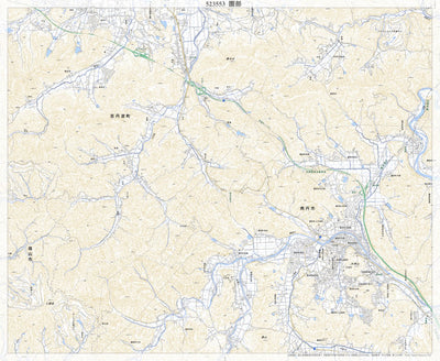 Pacific Spatial Solutions, Inc. 523553 園部（そのべ Sonobe）, 地形図 digital map