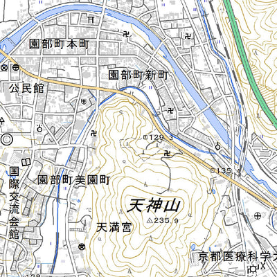 Pacific Spatial Solutions, Inc. 523553 園部（そのべ Sonobe）, 地形図 digital map