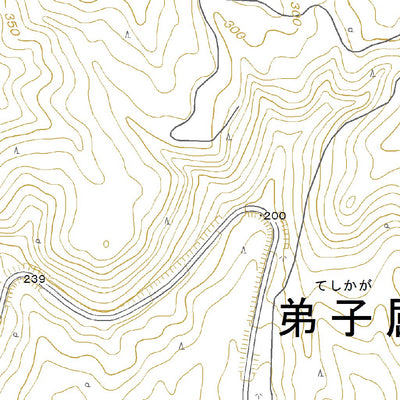 Pacific Spatial Solutions, Inc. 654443 野上峠 （のがみとうげ Nogamitoge）, 地形図 digital map