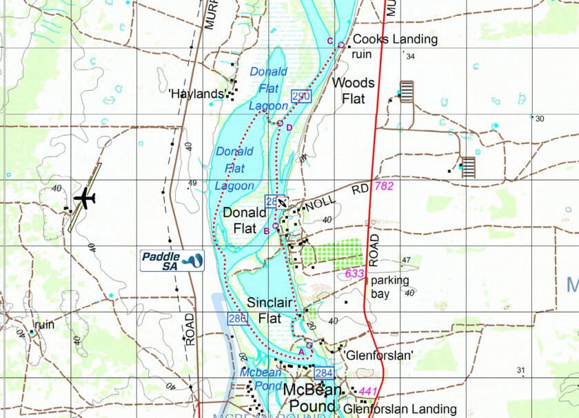 PaddleSA McBeans Pound Northern Loop Map by PaddleSA | Avenza Maps
