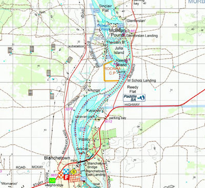 PaddleSA PaddleSA McBeans Pound to Cumbunga Creek Loop digital map