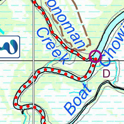 PaddleSA PaddleSA Monoman Island Loop Trail digital map